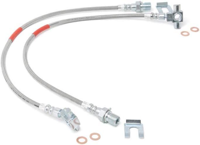 Rough Country Front Stainless Brake Lines for 71-87 GMC C15/K15 | 4-6" - 89340S