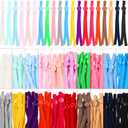 200 Pieces Elastic Cord with Adjustable Buckle Earloop Cord Sewing Elastic Strap Band with Adjustable Buckle for DIY Craft(Mixed Colors)