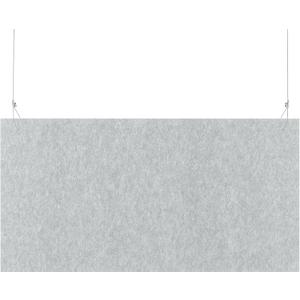 Hanging Acoustic Baffles with 4 Cables, Sound Dampening, Gray