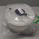 Ourokhome Salad Spinner Lettuce Dryer, One-handed Easy Press Large Vegetable Dryer Salad Mixer with Comfortable and Retractable Pusher and Brake Button for Greens, Herb, Berry, Fruits, 6.3 QT, Black