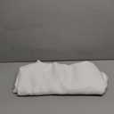 NICETOWN Thermal Insulated Curtain - Pure White Tie Up Shade for Small Window, Window Valance Balloon Blind for Thanksgiving (Rod Pocket Panel, 46 inches W x 63 inches L)