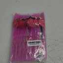 ALINK 50 Pink Flamingo Straws, Plastic Drinking Straws for Luau Party Supplies/Hawaiian/Birthday/Pool Party Decorations