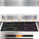 Stainless Steel Backsplash for Stove, Front Control Freestanding Range Universal Backguard, Stainless Steel Backsplash for Kitchen Stove Decor, 29.75" L5" W Fit for Most (Silver), 29.75" L 4.75" W