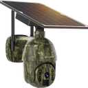 SOLIOM S600 4G LTE Cellular Security Cameras Wireless Outdoor, Solar Security Camera with Pan Tilt 360View, 2K Full Color Night Vision, Unlimited Data Plan, PIR Motion Sensor, 2 Way Talk, Camo