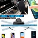 Car Phone Holder, Air Vent Hands Free Adjustable Stand, Auto Cradles Dashboard Mount for Toyota Highlander/Hybird 2020-2023, Custom Magnetic Navigation Bracket for All Smartphone, iPhone