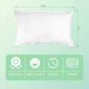 100 Count Bulk Packaged Disposable Pillow Covers, Eco-Friendly Waterproof Non-Woven, White 21" x 30", for Hospital, Spa, Guest Room, Travel