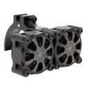 DKKY RC Motor Cooling Fan Heatsink 18000RPM 36mm for ARRMA Axial Traxxas 1/6 1/8 1/10 RC Models with 3650 Motor (Black)