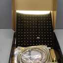 12'' Shower Head with Handheld, High Pressure Rainfall Shower Head Combo with 11'' Adjustable Extension Arm, 5 Setting Hand Held Shower Head with 60 Inch Shower Hose. Anti-Leak (Gold)