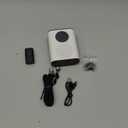 AURTEC Voice Amplifier with Magnetic Wireless Lavalier Microphone, Portable Amplifier with 2.4G Wireless Microphone, Supports Bluetooth, TF Card, USB Flash Drive and AUX Input (White)