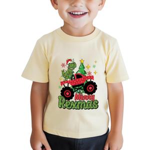Boys Christmas Shirt for Kids Girls Toddler Ugly Funny Xmas T-Shirt Short Sleeve Cotton Tee Top 2-8 Years