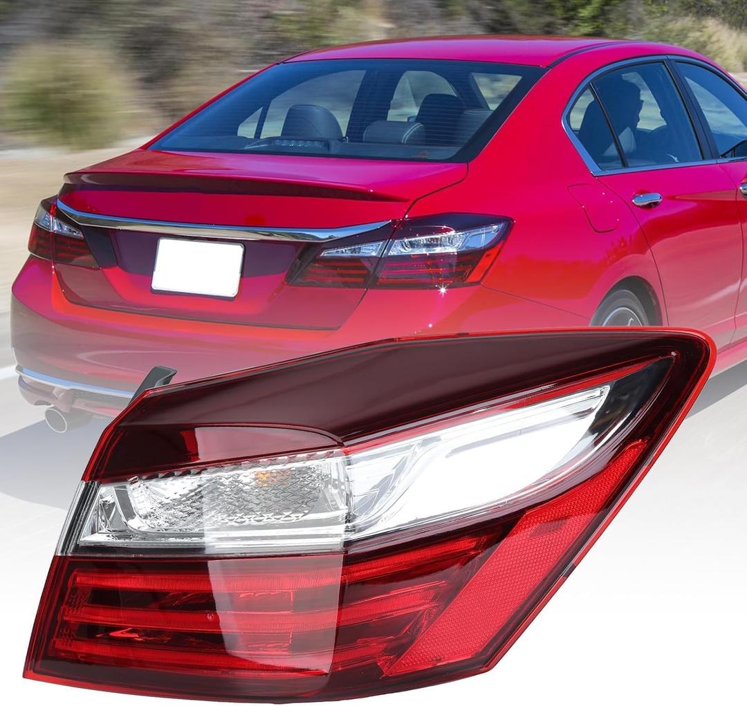Tail Lights Assembly Compatible with Honda Accord Sedan 2016 2017 Rear Lamp Outer Right Passenger Side Replaces # HO2805108 33500T2AA21