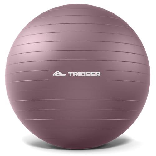 Trideer Yoga Ball for Pregnancy Office Ball Chair– Exercise Ball for Birthing, Labor, Stretching & Core Workout – Anti-Burst, Slip-Resistant for Home Gym, Flexible Seating & Physical Therapy