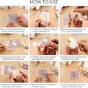 Briartw 12pcs Clear Plastic 3D Shaker Covers with Cutting Dies for Shaker Card Making,0.32" Height Number 1 Shaker Blisters Can Fill Glitter,Confetti for Birthdays,Anniversaries,Holiday Wishes