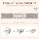 Metal Band Compatible with Apple Watch Bands for Women 40mm 41mm 42mm 38mm 44mm 45mm 46mm 49mm, Dressy Stainless Steel Link Bracelet, Designer Strap for iWatch Series 11/SE/10/9/8/7/6/5/4/3/2/1/Ultra