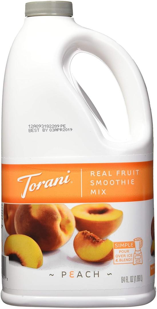 Torani Real Fruit Smoothie Smoothie Mix, Peach, 64 Ounce