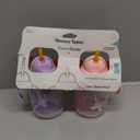 Tommee Tippee Starter Weighted Straw Baby & Toddler 10oz Sippy Cup for 6 Months+, with Silicone Weighted Straw and Easy-Hold Handles, BPA Free, Pink & Purple, Pack of 2
