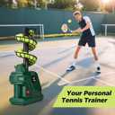 Furlihong 3819BH Portable Tennis Ball Machine 5 Adjustable Angles, 2 Power Levels, 4 Serve Intervals, Up to 30 MPH, for All Skill Levels Training