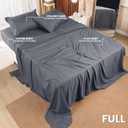 Utopia Bedding Full Sheet Set  4 Piece Bed Sheets for Full Size Bed, Soft and Breathable Microfiber, Includes 1 Fitted Sheet, 1 Flat Sheet and 2 Pillowcases (Grey)