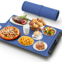 Warming Mat for Food Warmer Pad: 24"X16" Adjustable Foldable Silicone Electric Warming Tray for Buffets Party  Fast Heating Portable Hot Plates for Countertop Kitchen Travel Home Ideas