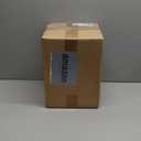 Primo Supply Rattan 7L Trash Can - Hand Woven Brown Square Garbage Bin with Lid - Small Wooden Bathroom Kitchen Decorative Waste Basket