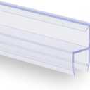 Shower Door Side Seal Strip, 39 Inch, 2 Pack, Clear