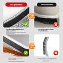 2 x 5 PCS Crevice Cleaning Brush Set, Extremely Skinny Gap Cleaning Tools,Hard Bristle Gap Brush for Bathroom & Kitchen, Grout Cleaner Tool for Window Tracks and Tile Lines,Car Detailing (Black)