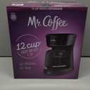 Mr. Coffee Black Coffee Maker, 12 Cups, with Auto Pause and Glass Carafe, Perfect for Home and Office Use