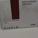 Gold Battery Operated Wall Sconces Set of 2, Rechargeable Wireless Wall Lights with Milky White Frosted Glass Shade, 12 RGB and 3CCT Dimmable, Wall Lamps with Remote for Bedroom Living Room Hallway