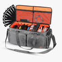 Heavy Duty - DJ Cable Bag Organizer with Detachable Dividers – Travel Gig Bag – Case for Equipment - Music Equipment & Accessories - Heavy Duty Exterior & Padded Nylon Interior