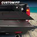 LASFIT Tailgate Mat for Honda Ridgeline 2017 2018 2019 Tailgate Liner, Custom Fit Anti-Scratch Anti-Slip Easy Installation TPE All Weather Tailgate Protector Cover, Black