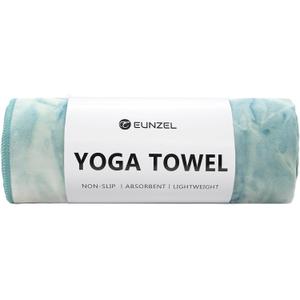 Eunzel Hot Yoga Towel Non-Slip Yoga Mat Towel Ultra-Absorbent Microfiber Towel for Hot Yoga, Pilates，Bikram and Workout 26.5"x 72"