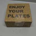 Homienly Dessert Plates - 8 Inch Wheat Straw Plates Set, Dinner Plates Set of 8, Appetizer Plates, Lightweight Unbreakable Plates, Microwave Safe Plates, Deep Plates for Dinner - Beige