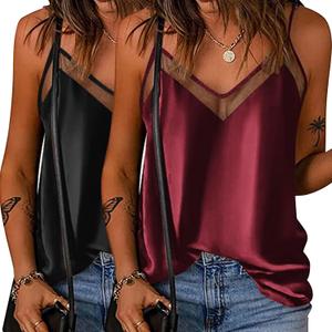 Ekouaer Women's Silk Classic Tank Top (S)