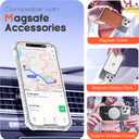 Compatible with iPhone 16 Pro Max Case Magnetic Glitter iPhone 16 Pro Max Phone Case 6.9" with Curly Wavy Frame Design [Bling & Cute][Compatible with Mag-Safe],Black