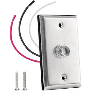 Photocell Sensor for Outdoor Lights, Dusk to Dawn Sensor, Photo Cell for Outdoor Lighting, Photocell Switch with Wall Plate and Mounting Screws (1PC)