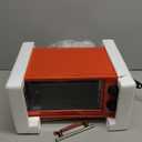 MegaChef 9.5 Quart Electric Counter Top 2 Slice Toaster Oven with Built in Timer, Bake, Broil, Toast (Candy Red) (Compact)