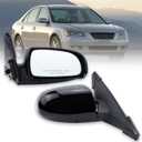 Right Passenger Side Mirror Compatible with 2006 2007 2008 2009 2010 Hyundai Sonata With Power Glass Manual folding Heated Black Replace#87620-0A000(5Pins)