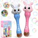 Bubble Machine for Kids, 2 Pack Bunny Bubble Wands, Automatic Rabbit Bubble Blower,Outdoor Bubble Toys Summer Pool Party Beach Gift for Age 3 4 5 6 7 8 Years Old Boys Girls