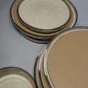 HaWare Dinnerware Sets, 12-Piece Plates and Bowls Set, Stoneware Dish Set for 4, Ceramic Dinnerware for Home Restaurant, Chip and Scratch Resistant, Microwave and Dishwasher Safe, Saturn Khaki