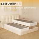 Maenizi Split Queen Box Spring 5 Inch Low Profile | Split Design, Easy Assembly Bed Foundation, Fabric Cover Included, High Bearing Capacity, Heavy Duty Metal, Noise Free