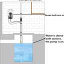 Briidea Hi-Lo Sump Pump Controller with Dual Float Switch and Overload Protection(Black)