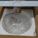 Semi Flush Mount Ceiling Light,Hallway Light Fixtures,Vintage Light Fixtures,Kitchen Lighting Fixtures Ceiling,Globe Glass Light Fixture,Closet Light Fixture,Hanging Light Fixture for Bedroom Porch (French Gold)