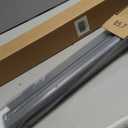 LazBlinds No-Drill Cordless Zebra Blinds - Dual Layer Light Filtering & Room Darkening, Free-Stop Lift, Easy Install, Day & Night Privacy with Valance for Window 34" W x 48" H, Grey