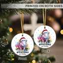 6 x Hippo Christmas Ornaments 2025 - Hippopotamus Ceramic Ornaments for Christmas Tree Decorations, I Want A Hippopotamus, Xmas Gifts for Family, Animal Farm, Holiday Decor