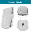 Chrome Brake Pedal Pad Cover Replacement for Harley softail Heritage Springer Fit Fat Boy Deluxe FLSTN Road King FLHR Road Glide FLTR Pads Cover