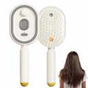Electric Spray Air Cushion Massage Comb,Electric Steam Brush For Hair, Suitable For Both Short And Long Hair (beige)