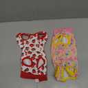 2 Packs Pet Dog Recovery Onesie Suit for Dogs Cats After Surgery,Dog Abdominal Wounds Bandages Cone E-Collar Alternative(Pink, Small)