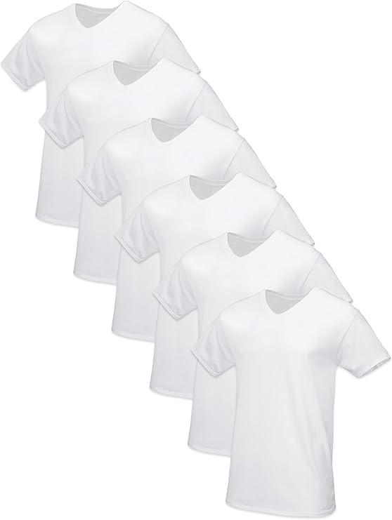 Fruit of the Loom Mens Tag-Free Cotton Undershirts 6 Pack M