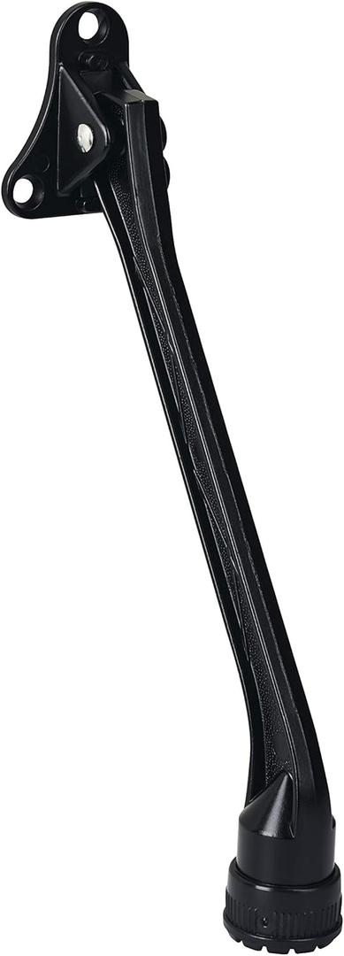 HOME&I Kickdown Door Stopper,7-Inch Door Holder Kick Door Kickstand Rubber Foot (Black, 7 Inch x 1 Pack)