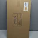 gasaré, Extra Thick Cork Board for Walls, Bulletin Board, Pin Board, Decorative, Solid Frame, Install Horizontal or Vertical, for Home and Office, Push Pins Included, 23 x 12 Inches, White